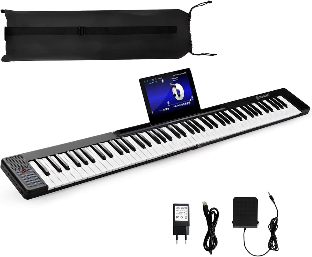 GOPLUS 88 Tasten digital Piano, elektronisches Klavier mit Tragtasche, 128 Rhythmen & 128 Töne & 15