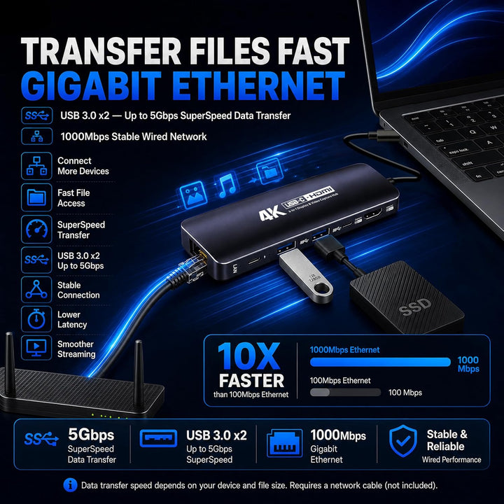 Guermok Capture Dock für Switch2, 4K60 HDMI &amp; USBC Video Capture Silber, Silber