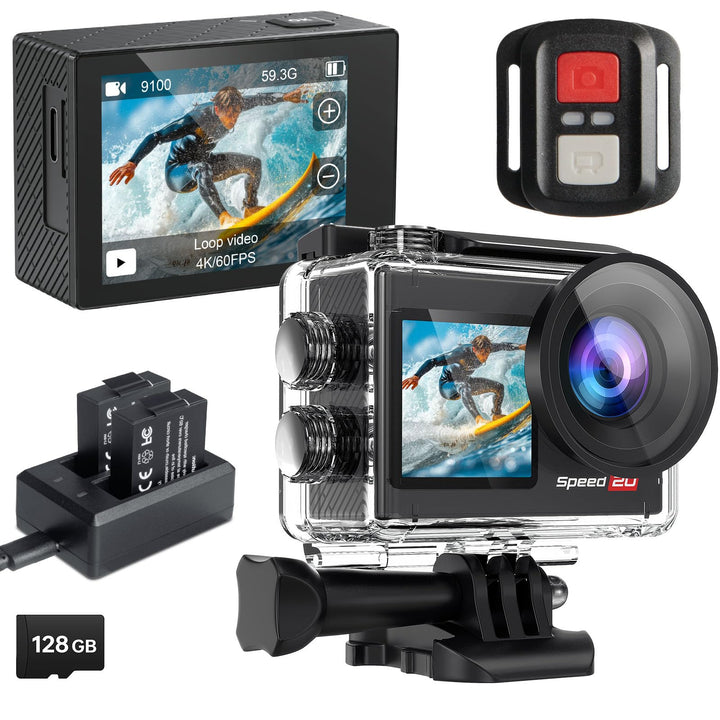 128G Action Cam 4K60FPS 40MP WiFi Unterwasserkamera 40M Wasserdicht Ultra HD Touchscreen Actioncam 1