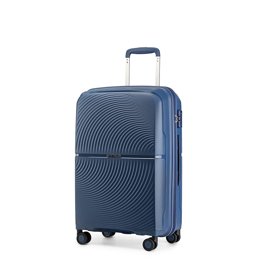 British Traveller Koffer Trolleys Hartschalenkoffer 55 * 40.5 * 22.5cm Handgepäck Koffer 100% PP Rei