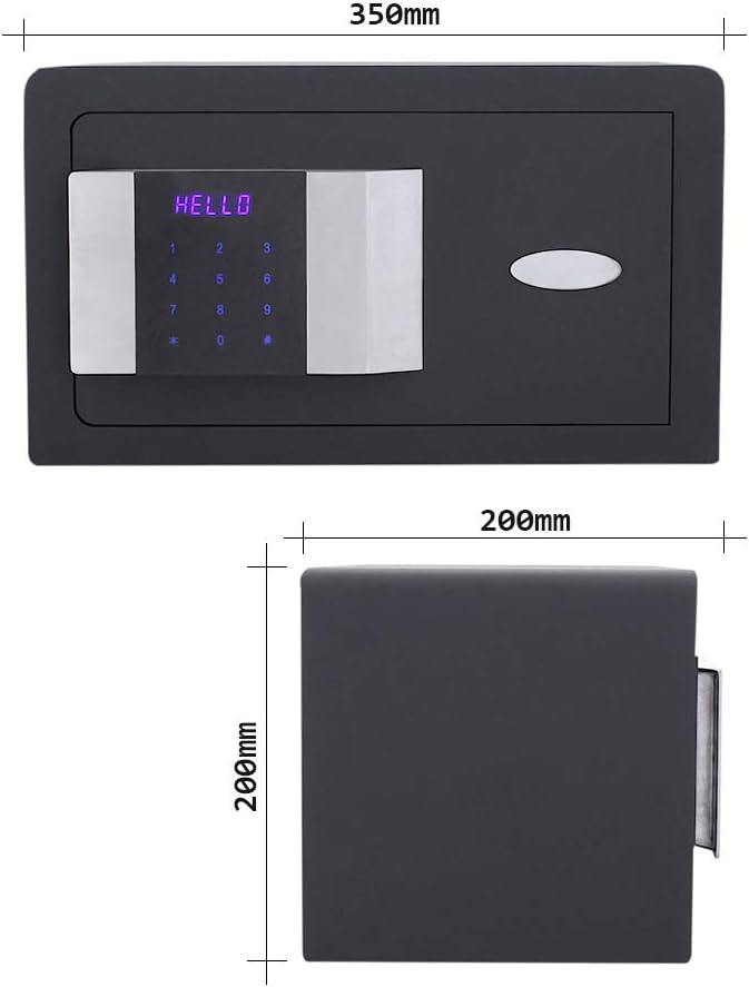 Profirst Möbeltresor Hestia 200 Elektronikschloss mit LED Beleuchtung, Hoteltresor inklusive Montage