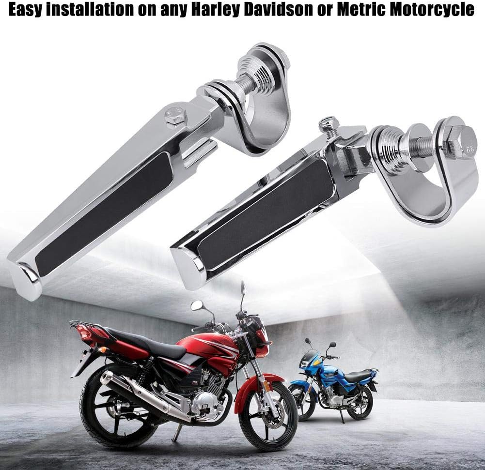 Motorrad Fussrasten mit Motorschutzklemmen für Motorrad 1 inch bis 1-1 / 4inch