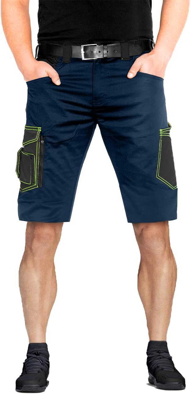 ACE Genesis Herren-Arbeits-Hose kurz - Männer-Cargo-Hosen für die Arbeit - Shorts mit Stretch-Bund 4