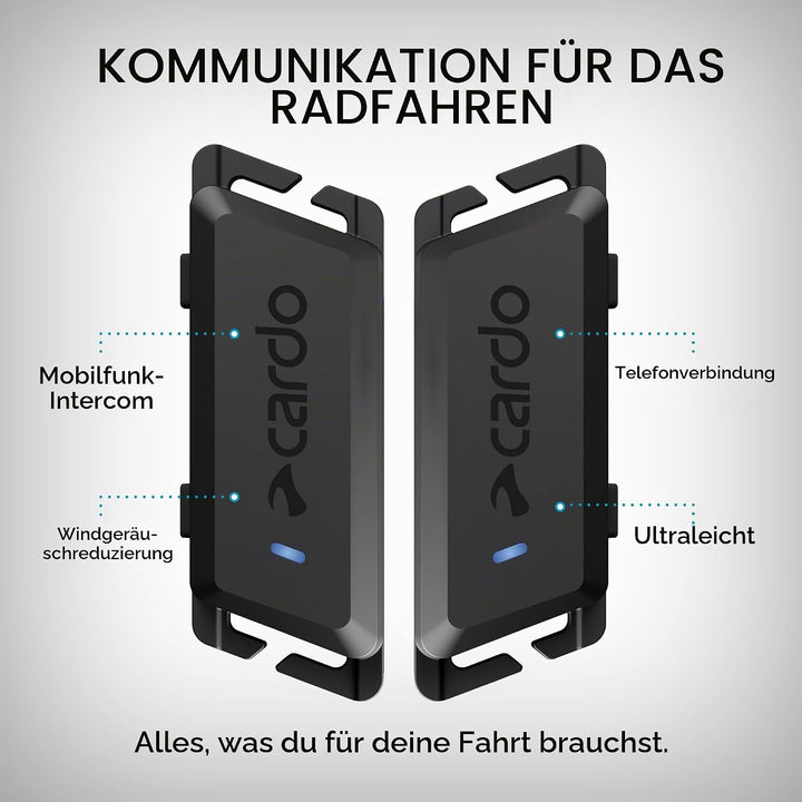 Cardo SYNC Helm-Kommunikationssystem für Radfahren, Einzelpackung