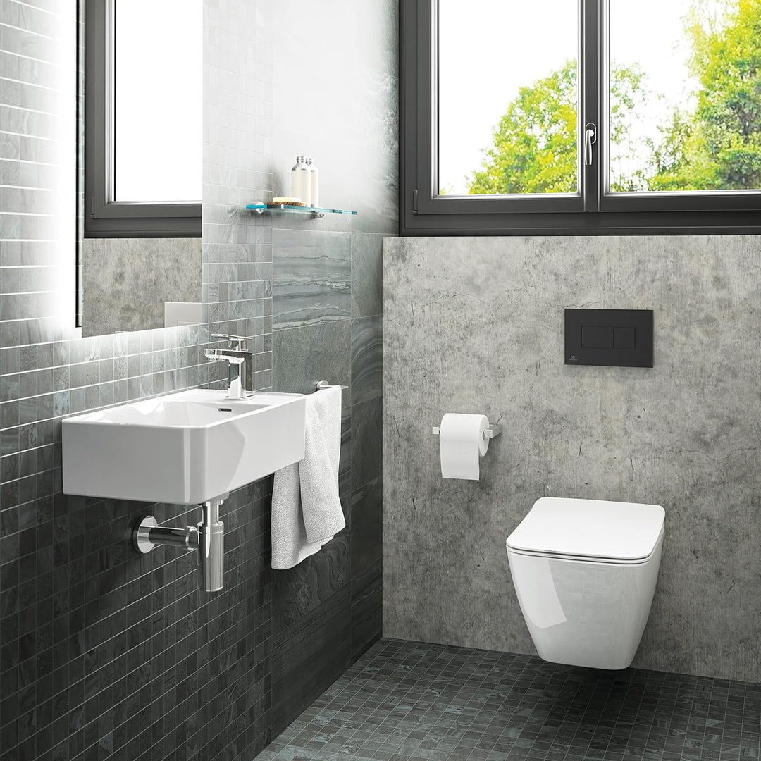 Ideal Standard R0110A6 Solea Betätigungsplatte Solea P2 Pneumatic Toilet Flush Plate - Black Schwarz