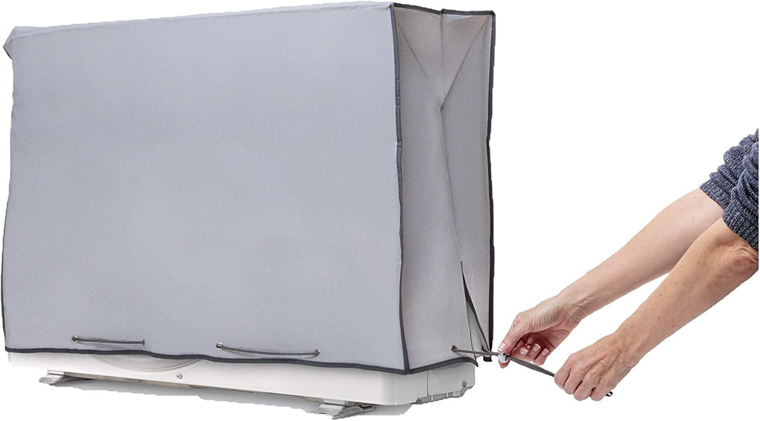 SMART-T-HAUS 7042005 Schutzhülle für Klimaanlagen, wasserdicht, doppeltes Gewebe und UV-Schutz, Grau