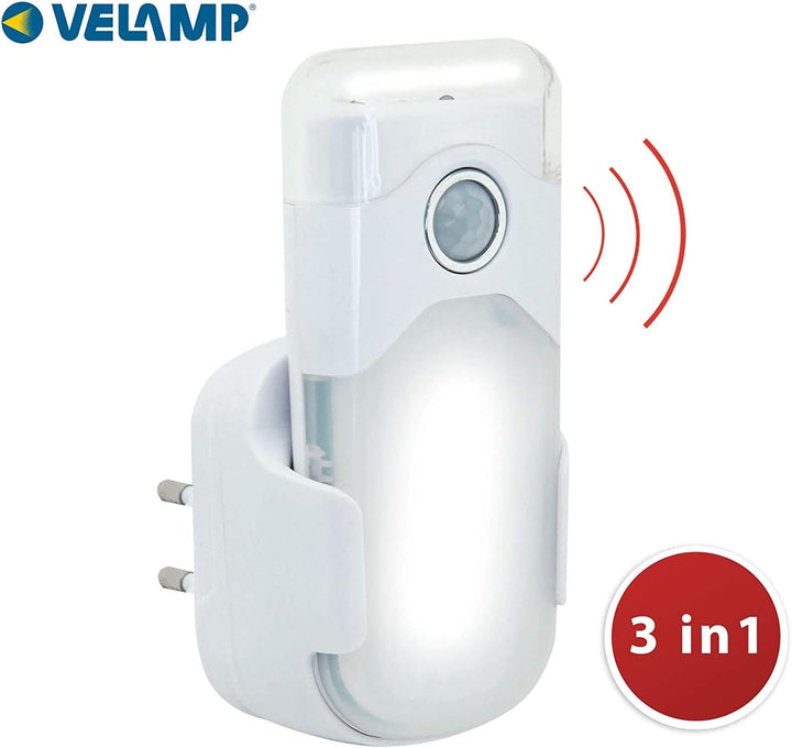 VeLamp LED-Taschenlampe, multifunktional, Nachtlicht, Anti-Black-Out, 40 Lumen, wiederaufladbar