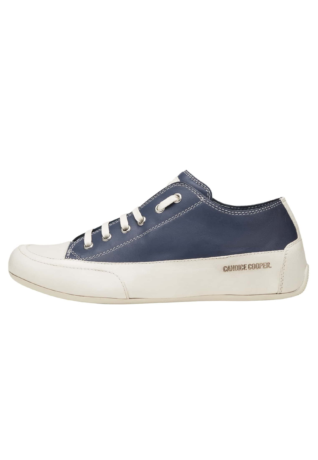Candice Cooper Sneakers aus nuanciertem Leder 35 EU Marineblau, 35 EU Marineblau