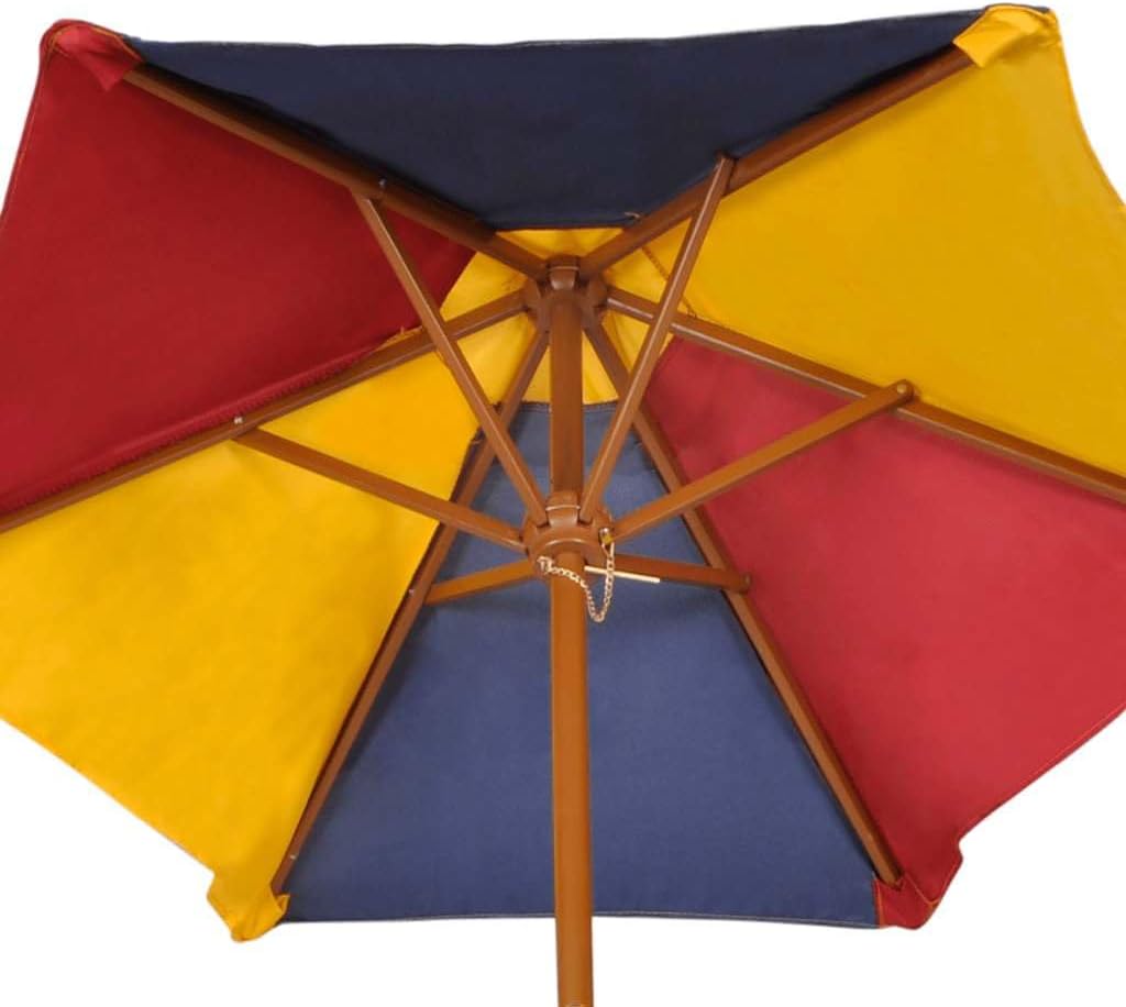 vidaXL Kinder Picknicktisch Sonnenschirm Picknick Set Gartenmöbel Bank Tisch