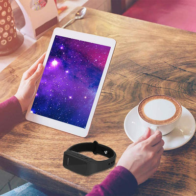 Armband digitales Diktiergerät mit Lautsprecher,eoqo Armband 8GB Stimme aktiviert,Noise Cancelling A