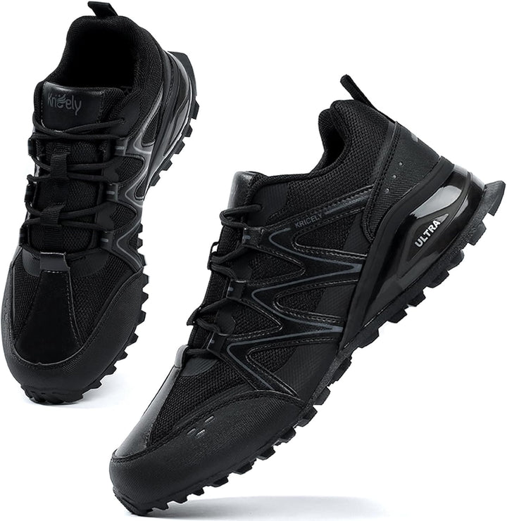 Kricely Traillaufschuhe Herren Laufschuhe Strassenlaufschuhe Sneaker Leicht Wanderschuhe Fitnessschu