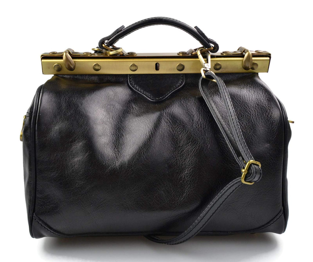 Damen leder doktor bag doctorbag handtasche shultertasche gürteltasche hüfttasche umhängetasche trag