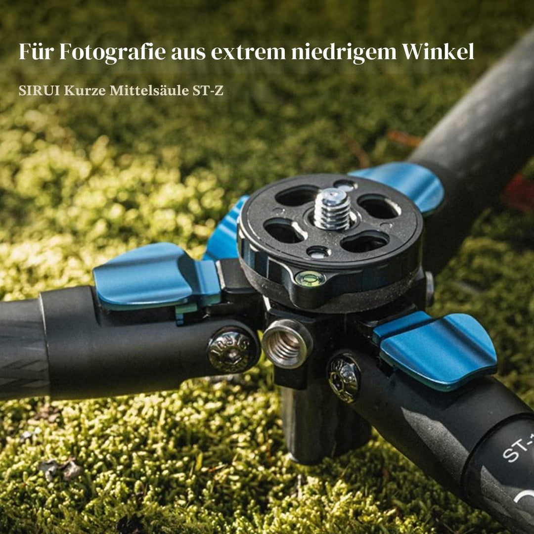 SIRUI ST-Z Kurze Mittelsäule, Kohlefaser-Säule für ST-Stative, Unterwinkelfotografie, Passend für SI