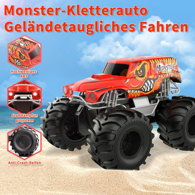 Carox Amphibienfahrzeug Ferngesteuertes Auto, 2.4 Ghz 1500mah RC Auto, Wasserdicht Monstertruck Auto