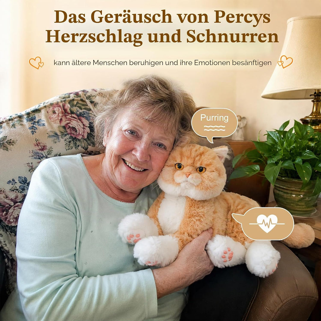 Interaktive Begleitroboter-Katzen, emotional unterstützendes Plüschtier mit Sprachausgabe, realistis