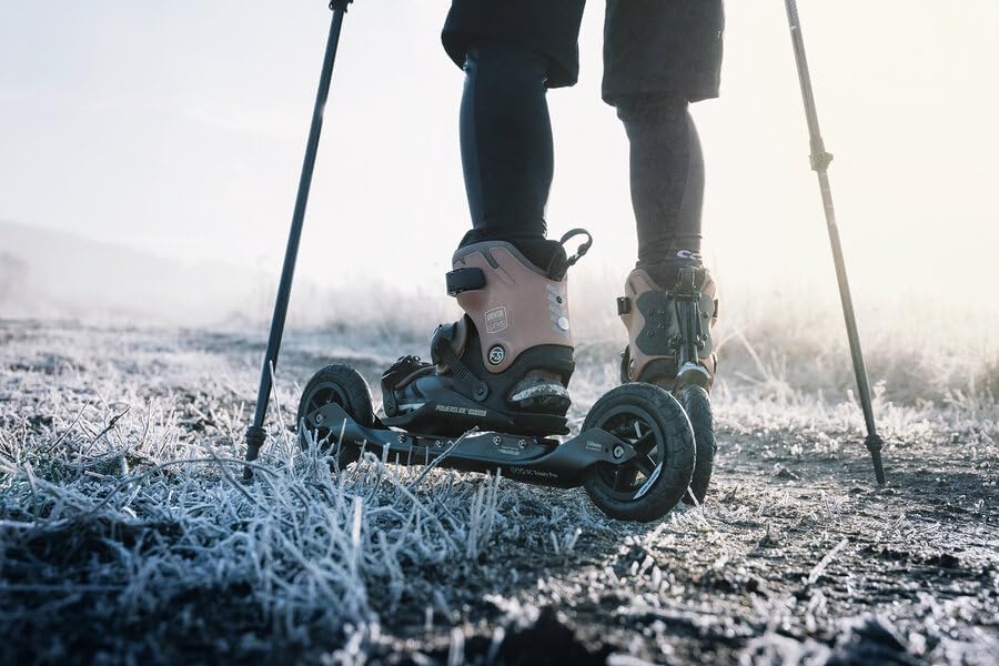Powerslide Nordic Inline Skate XC Skeleton 150, für Off-Road, für Damen und Herren 43-49, 43-49