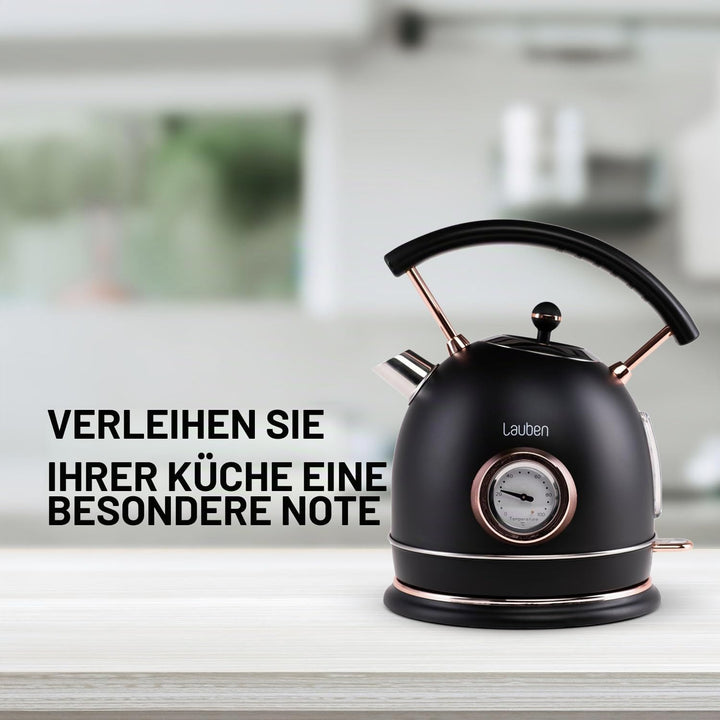 Lauben Electric Kettle 17BC Wasserkocher mit Inhalt 1,8 l, Leistung 2200 W, Wassertemperaturanzeige,