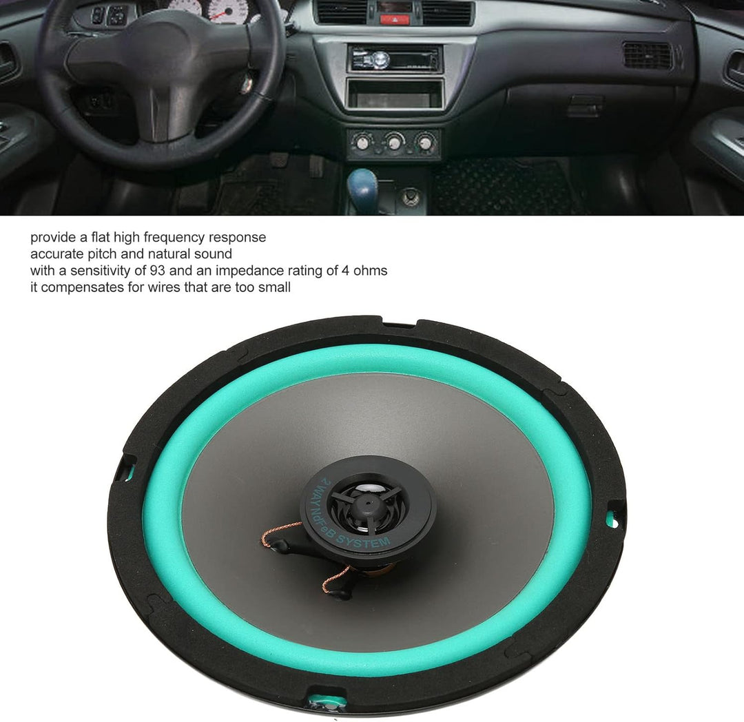 Autolautsprecher 6,5-Zoll-Autolautsprecher 2-Wege-Koaxial-Stereo-Audio-Türlautsprecher für ein verbe