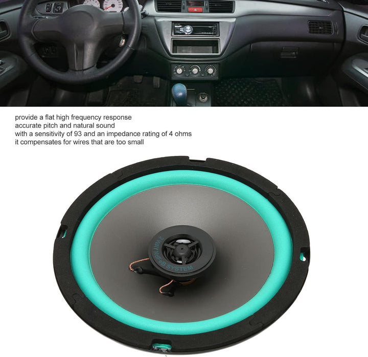 Autolautsprecher 6,5-Zoll-Autolautsprecher 2-Wege-Koaxial-Stereo-Audio-Türlautsprecher für ein verbe
