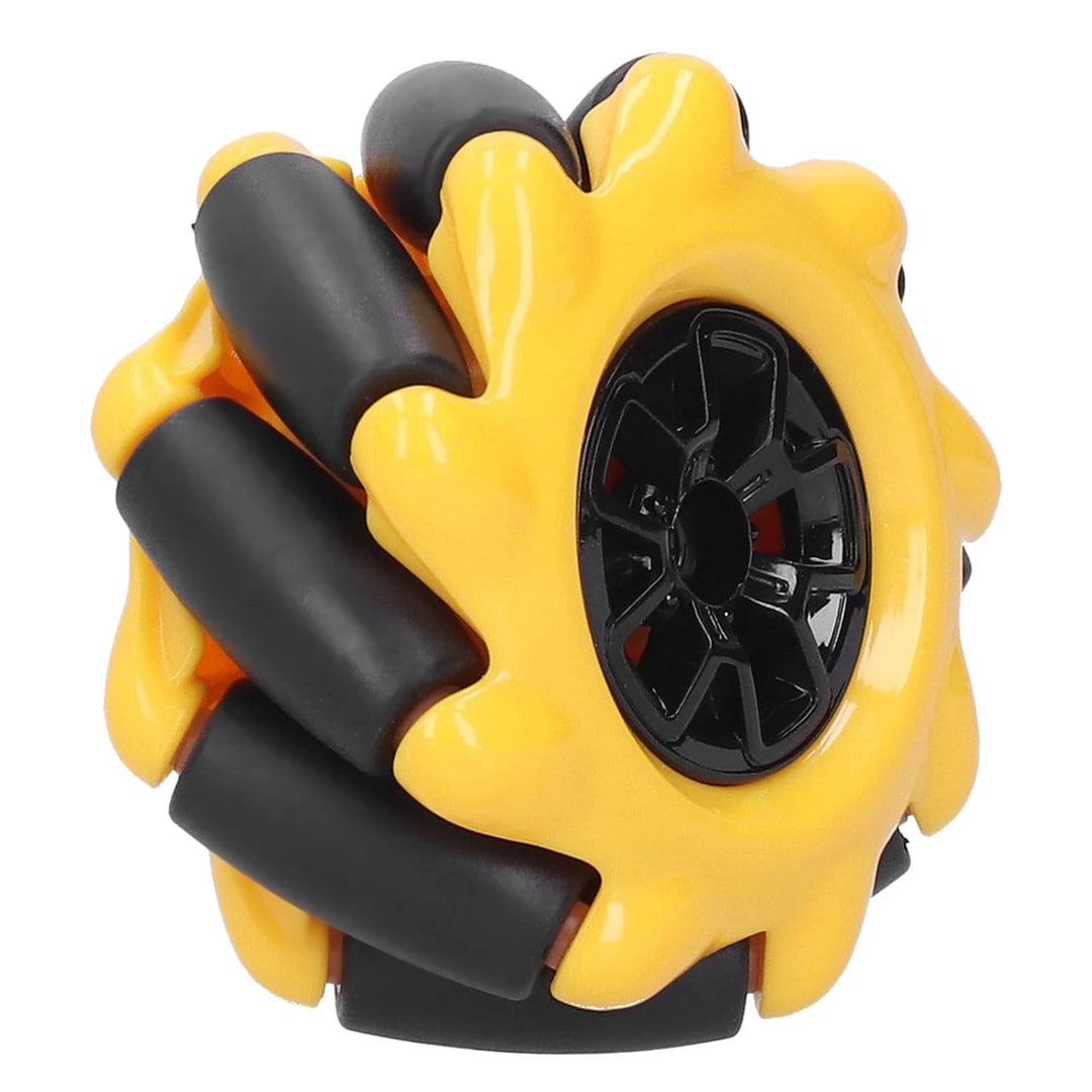 Fafeicy Mecanum-Rad, Rundstrahl-Smart Robot-Autoteile-Zubehör, 48 mm Durchmesser, Für TT-Kupplung (2