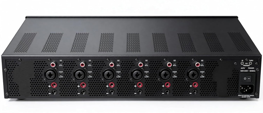 3eAudio PAM256 Multikanal-Endstufe - 6-Kanal Verstärker mit 250W pro Kanal, TPA3255 PBTL, GaN & PFFB