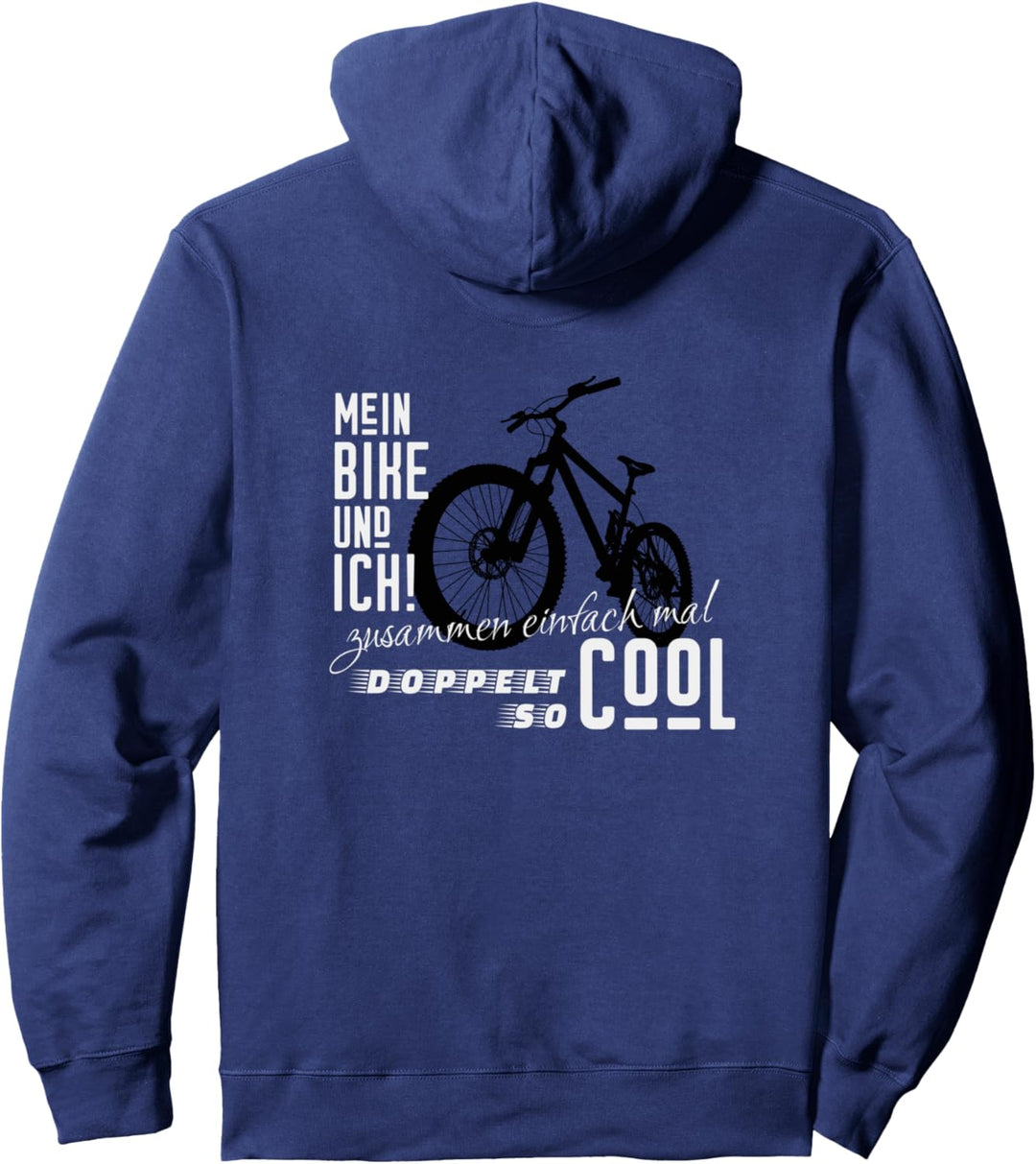 Mein Bike und ich lässig doppelt Cool | Mountainbike Pullover Hoodie