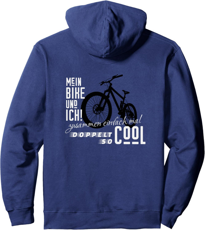 Mein Bike und ich lässig doppelt Cool | Mountainbike Pullover Hoodie
