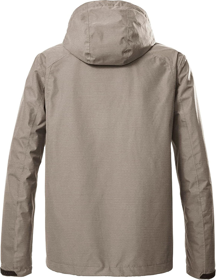Killtec Herren Kos 85 Mn Jckt Funktionsjacke/Outdoorjacke mit abzippbarer Kapuze L sand, L sand