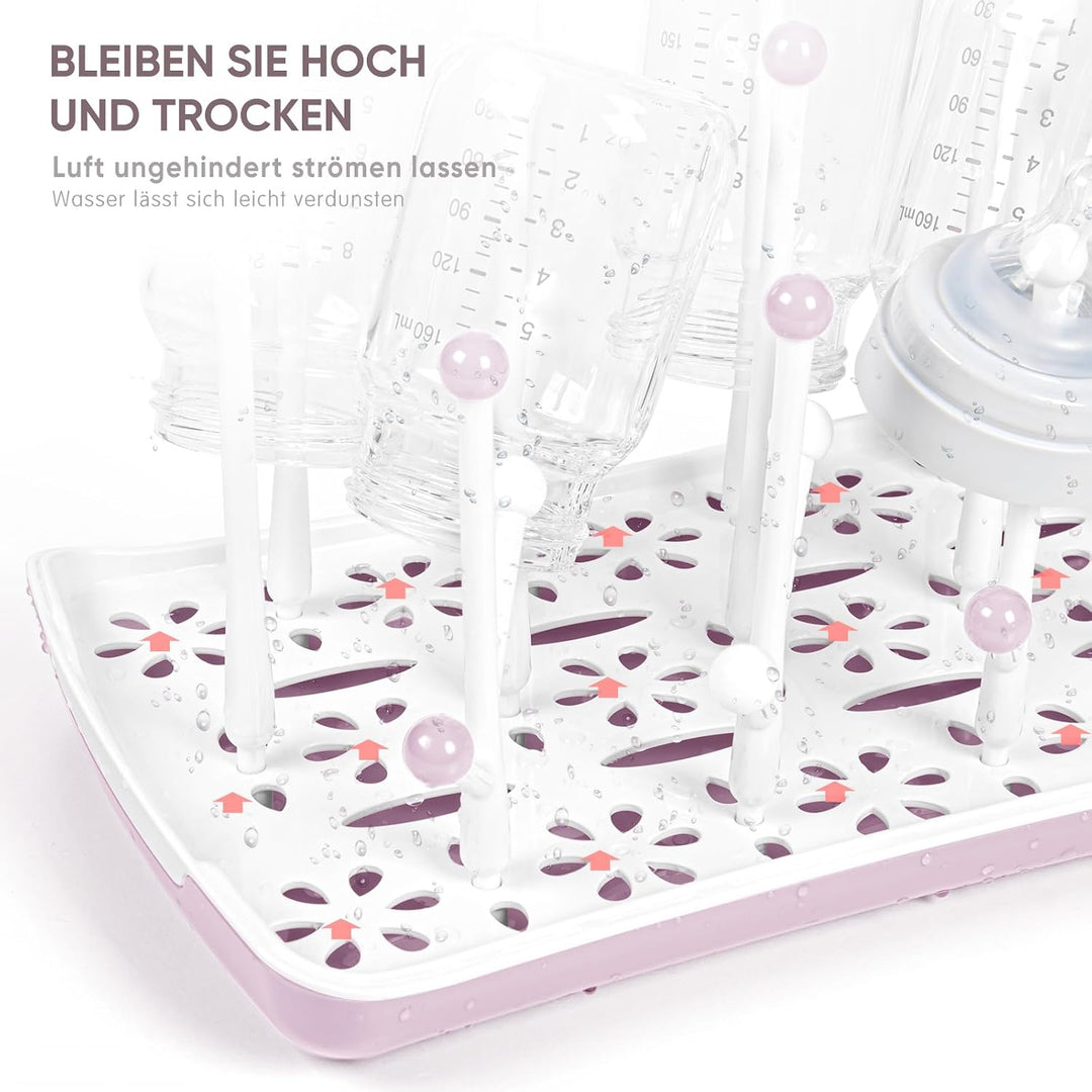 Termichy Trockenständer für Babyflaschen: Platzsparend Abtropfschale | Abtropfgestell für Flaschen,
