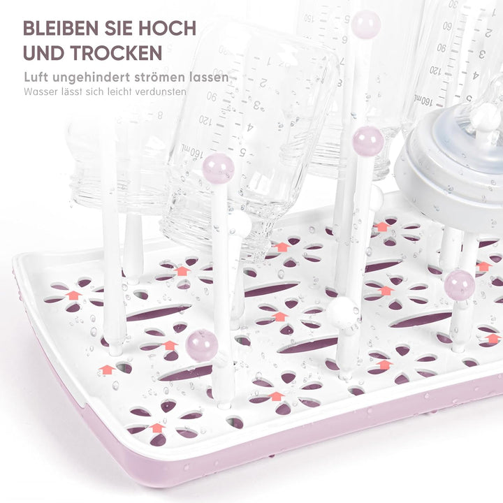 Termichy Trockenständer für Babyflaschen: Platzsparend Abtropfschale | Abtropfgestell für Flaschen,