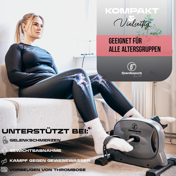 Arm- und Beintrainer, Mini-Heimtrainer, Bewegungstrainer, Training im Home-Office, mit Trainingsdisp