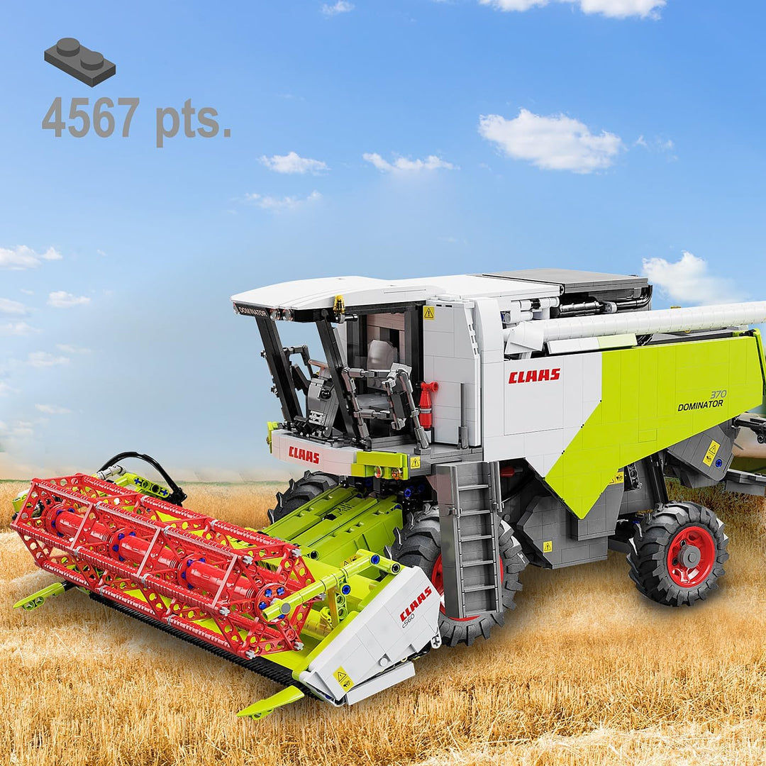 JAMARA 402873 CADA Claas Dominator 370 1:18 2,4GHz Bricks, Kinder Landwirtschaft ab 14 Jahre, RC Tec