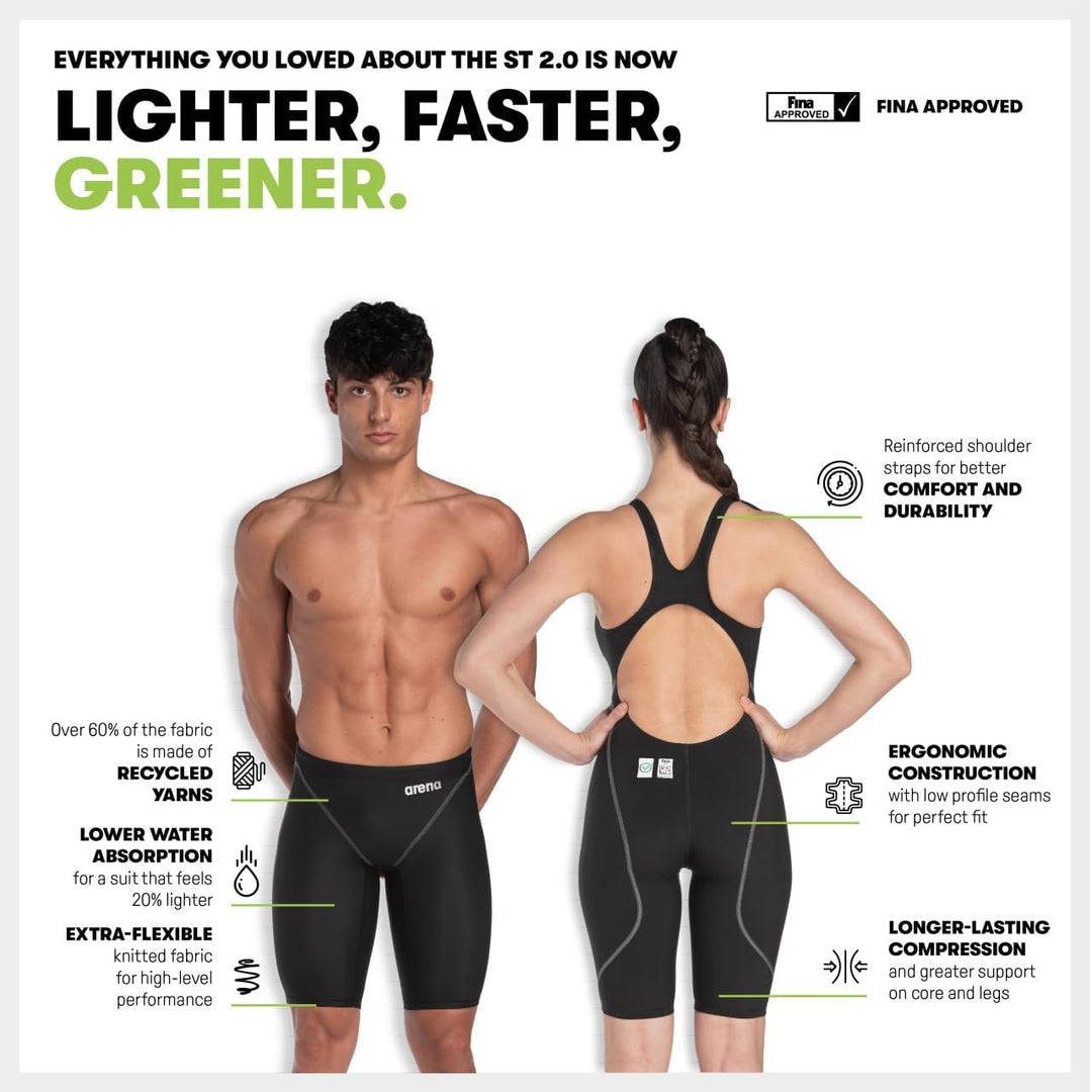Arena Powerskin ST Next Jammer für Jungen, Aquamarin 140 Blau, 140 Blau