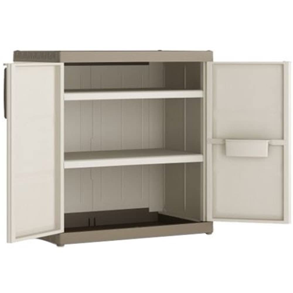 Kis Kunststoffschrank "Excellence XL" niedrig, 1 Stück, sandfarben, 9681000 0313 02