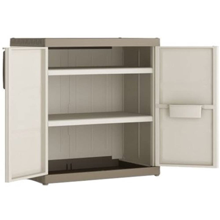 Kis Kunststoffschrank "Excellence XL" niedrig, 1 Stück, sandfarben, 9681000 0313 02
