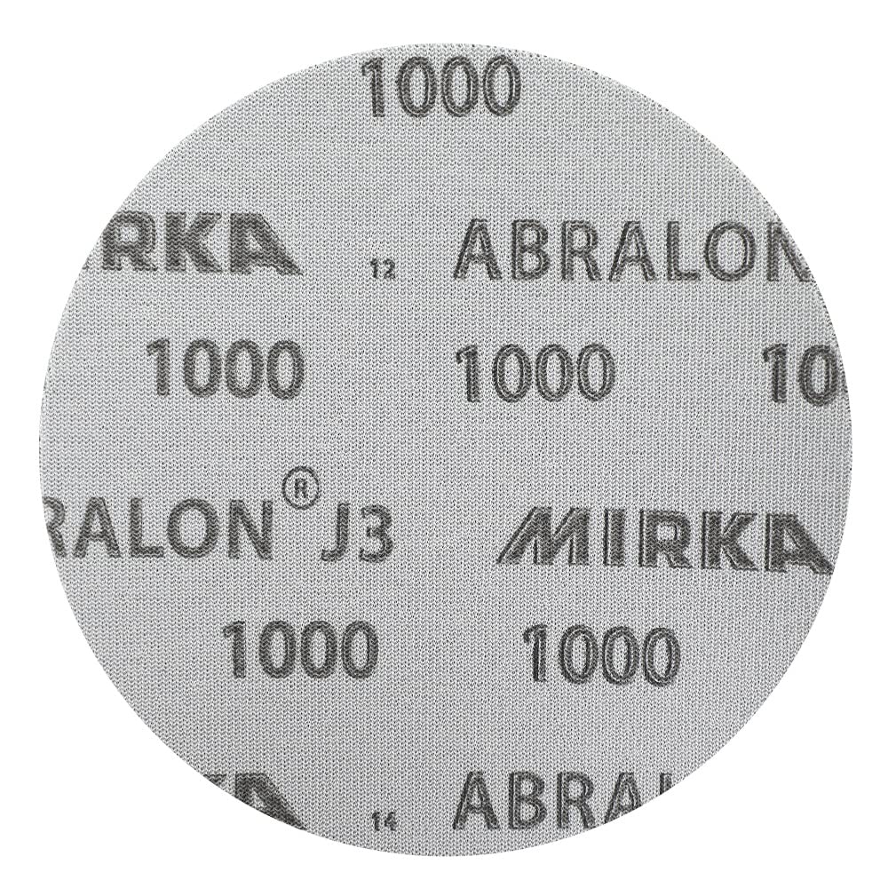 Mirka Abralon J3 Schleifpad Polierpad 77mm 1000 Körnung, 20/Pack, zum Schleifen und Polieren von Lac