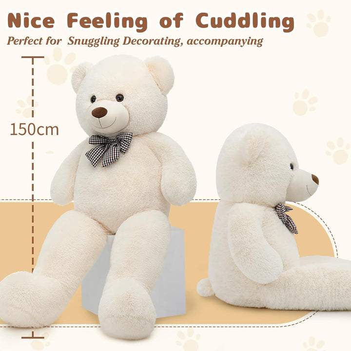 MorisMos 150cm riesen Teddy XXXL, weich gross teddybär XXL,süss kuschelbär plüschbär Freundin Mädche