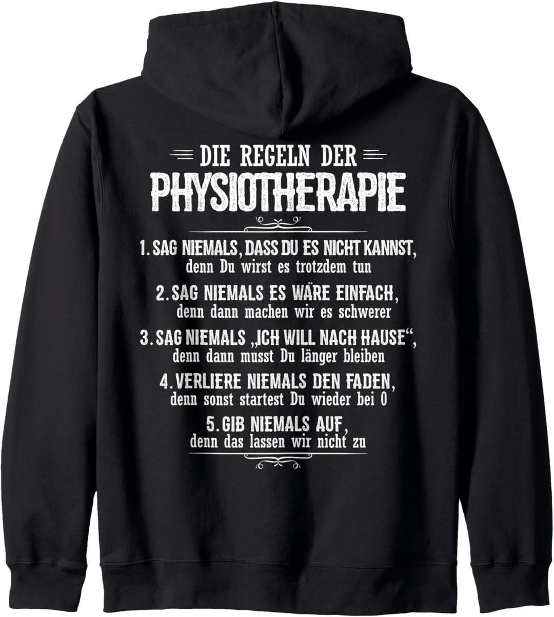 Physiotherapeut Die Regeln Der Physiotherapie Kapuzenjacke