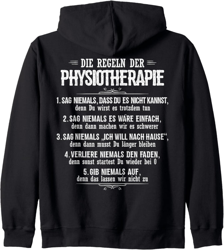 Physiotherapeut Die Regeln Der Physiotherapie Kapuzenjacke
