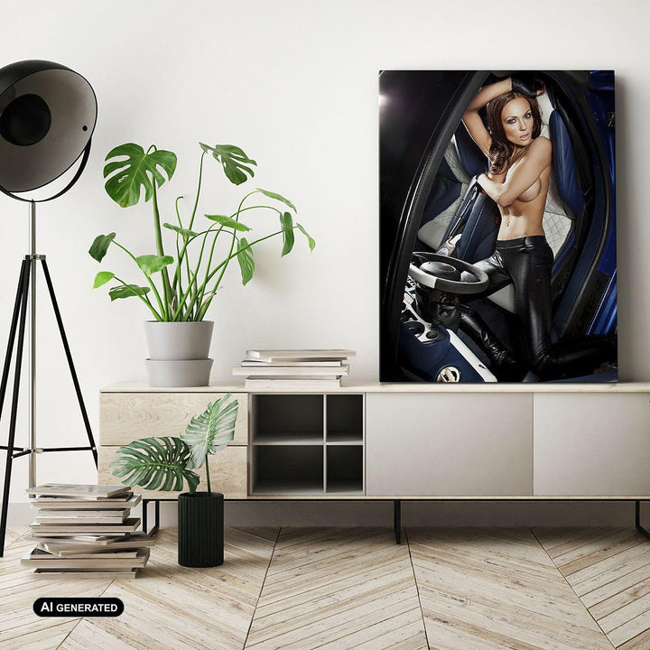 Bilder auf Leinwand Schönheit Körper Auto Modell Leinwandbild mit Rahmen 45x80cm Wandbilder Dekorati