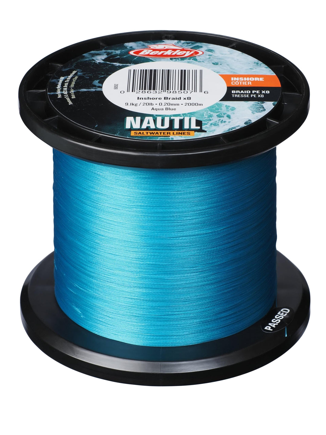 Berkley Nautil Inshore Braid Angelschnur AquaBlue - 0.30MM-18.1kg-300m Aquablue, AquaBlue - 0.30MM-1