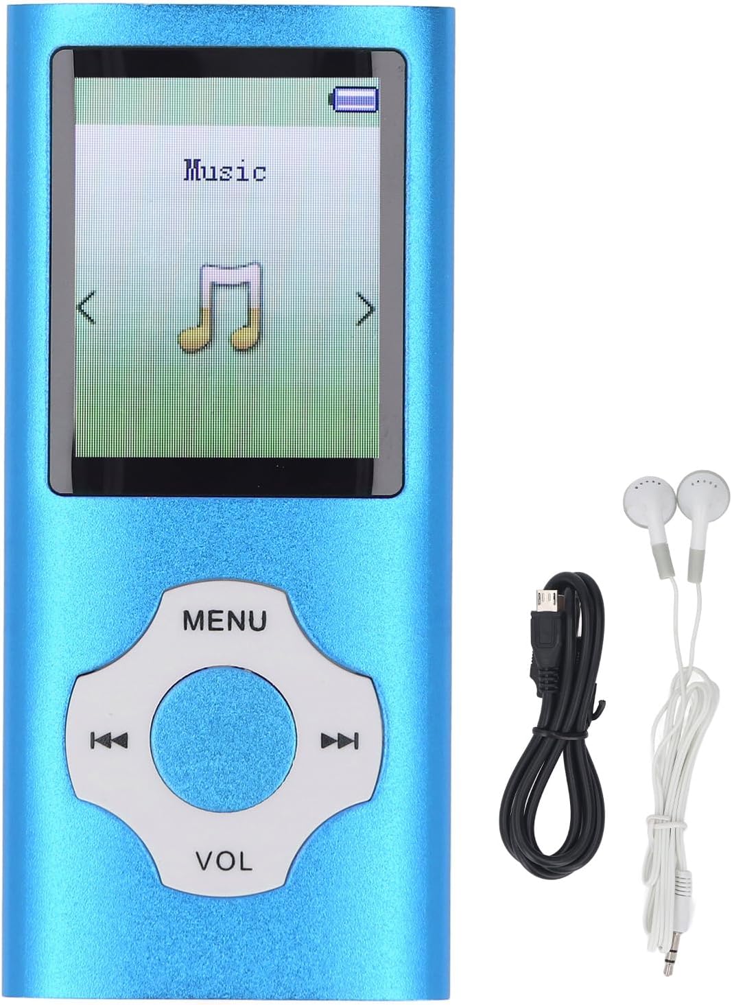 Bluetooth-MP3-Player, 1,8-Zoll-Farbbildschirm, MP3-MP4-Player, Tragbarer Musik-Player, Unterstützt B