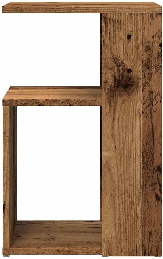 vidaXL Beistelltisch Altholz-Optik 36x30x56 cm Holzwerkstoff, Ablagetisch, Sofatisch, Wohnzimmertisc