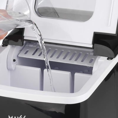 MAXXMEE Eiswürfelmaschine Ice Maker | Eiswürfelbereiter mit 2 Würfelgrössen, 1,8 L Wassertank, kein