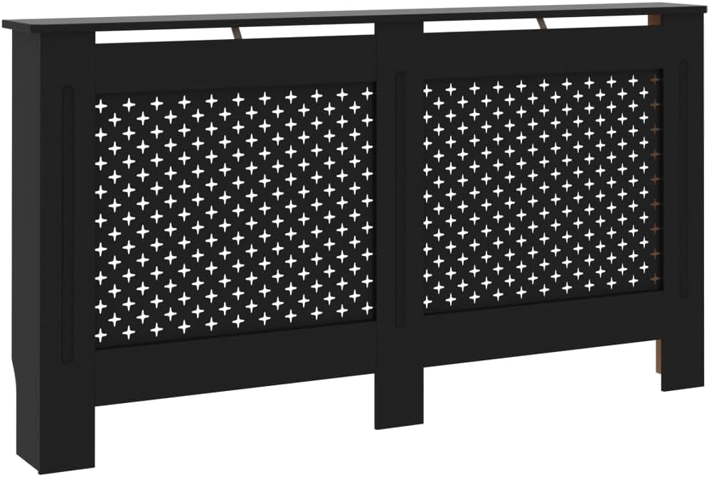 Wohnzimmer Heizkörperabdeckung 152x19x81.5 cm MDF Heizkörper Verkleidung Abdeckung Dekorative Wabenm