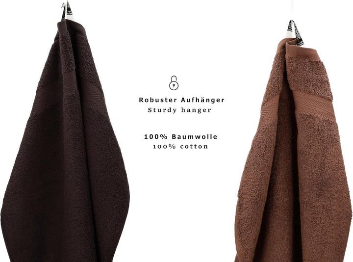 Betz 10-TLG. Handtuch-Set Classic 100% Baumwolle 2 Duschtücher 4 Handtücher 2 Gästetücher 2 Seiftüch