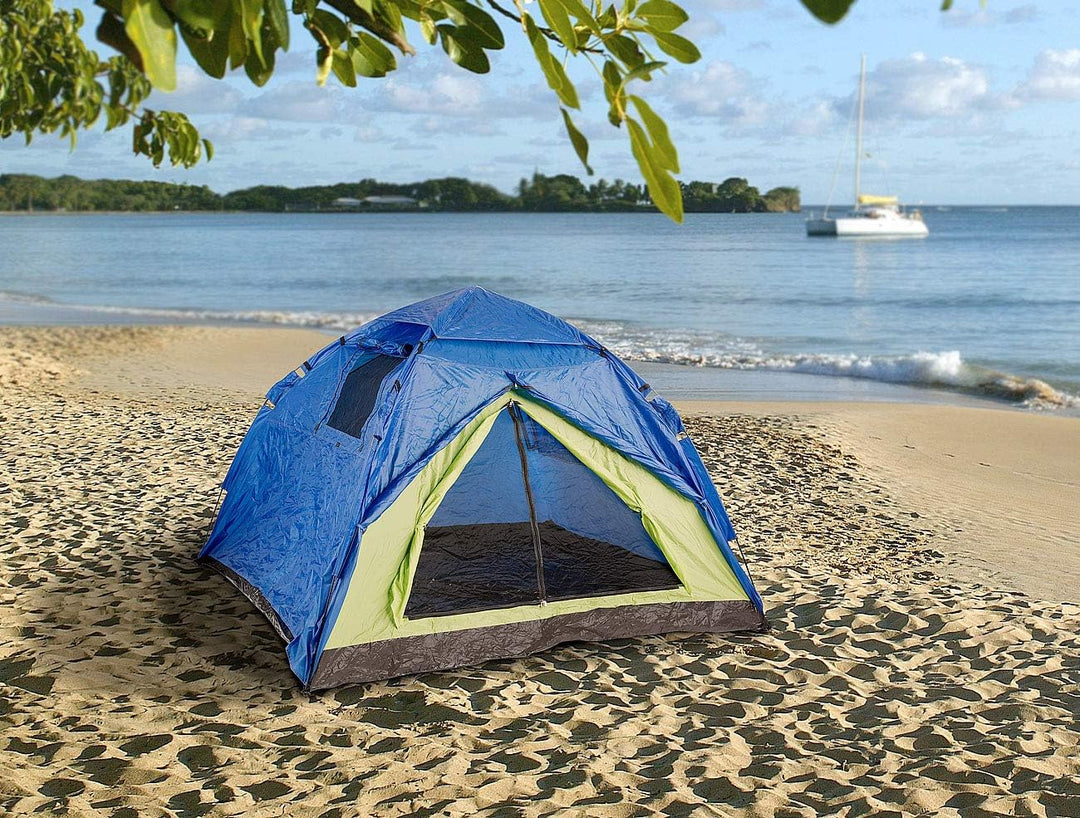 Semptec Urban Survival Technology Campingzelte: Automatik-Kuppelzelt für 4 Personen, 5.000 mm Wasser