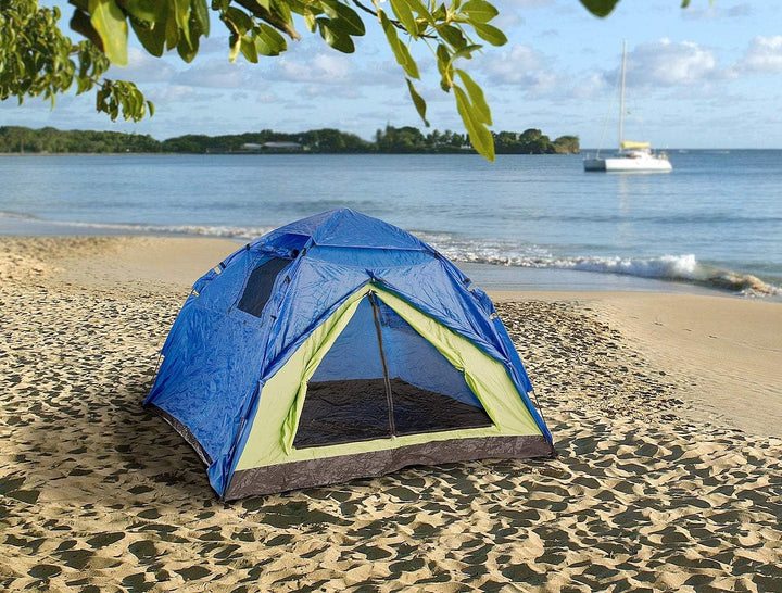 Semptec Urban Survival Technology Campingzelte: Automatik-Kuppelzelt für 4 Personen, 5.000 mm Wasser