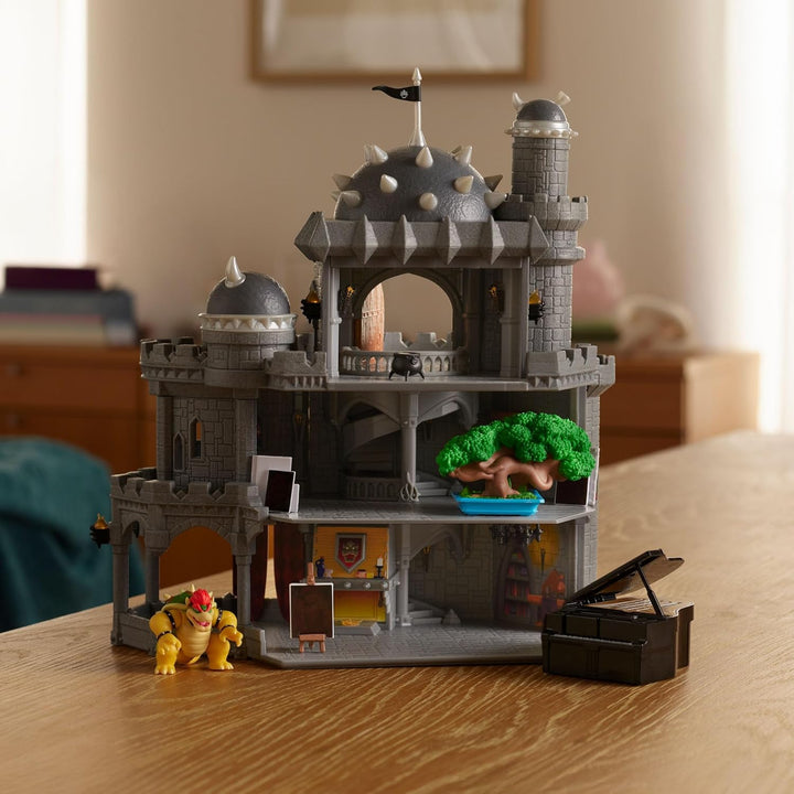 Super Mario Galaxy“-Film Bowser-Schloss-Spielset, offiziell lizenziert von Jakks Pacific, enthält ei