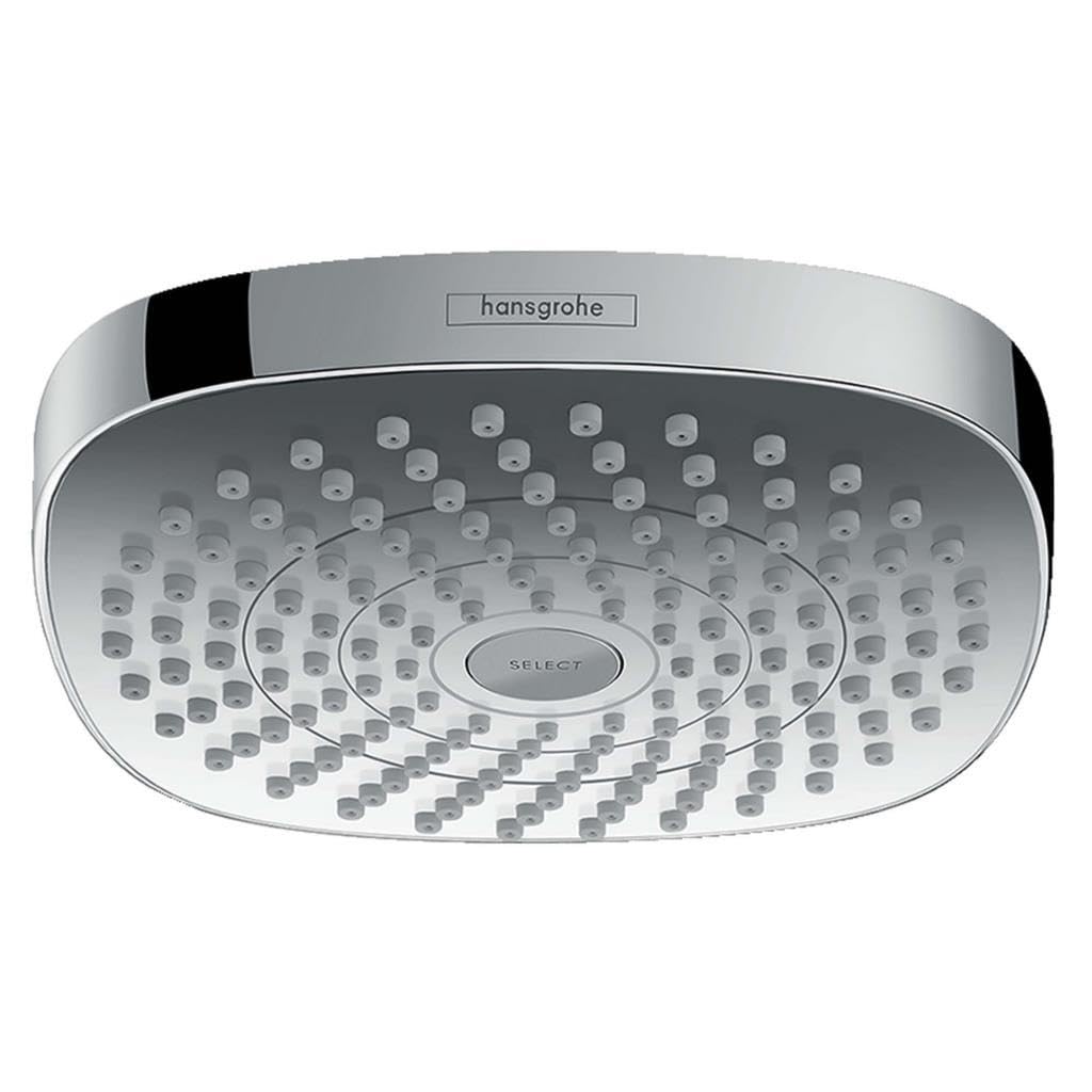 hansgrohe Croma Select E 180 Duschkopf, Kopfbrause mit 2 Strahlarten, Chrom 2 Strahlarten Chrom, 2 S